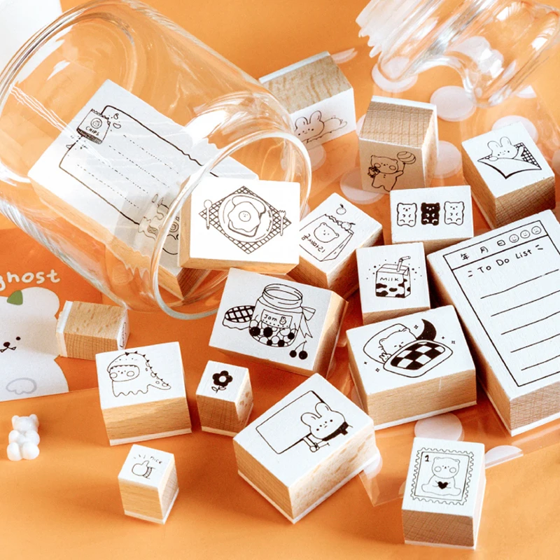 Милые животные список еды декоративный штамп фотобумага для скрапбукинга