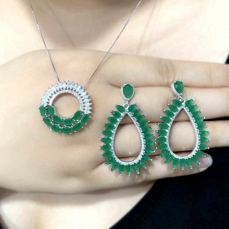 Висячие серьги в форме капли для женщин большие зеленые розовые богемные с