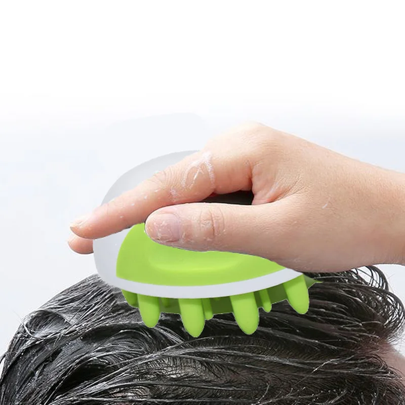 1 шт. салонный массажёр кожи головы Шампунь щетка силиконовая головка Щетка