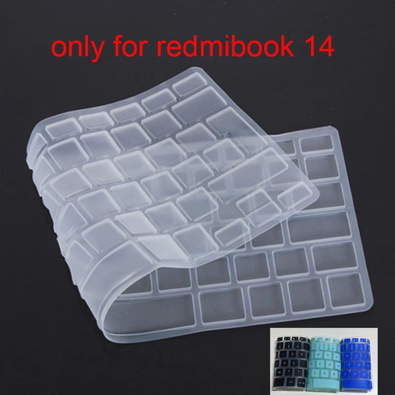 

Моющийся чехол для клавиатуры ноутбука Xiaomi Redmibook, 14 дюймов, красная Mi Book Mibook 14, Силиконовая Водонепроницаемая защита для ноутбука в подарок
