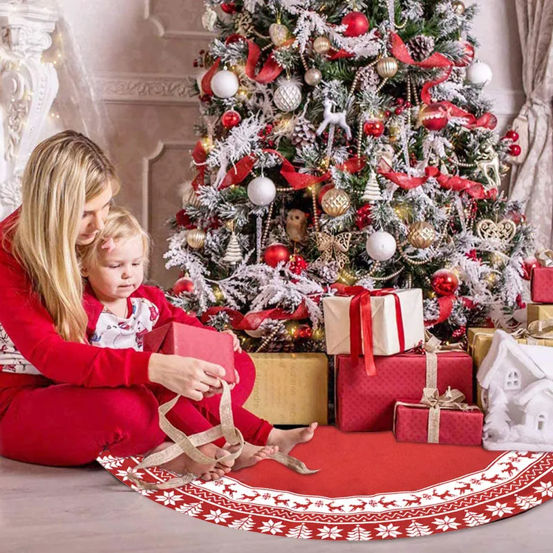 Falda de &aacute;rbol de Navidad, alfombra de &aacute;rbol de Navidad, decoraci&oacute;n de &aacute;rbol de Navidad, adorno de A&ntilde;o Nuevo, decoraciones para el hogar-2