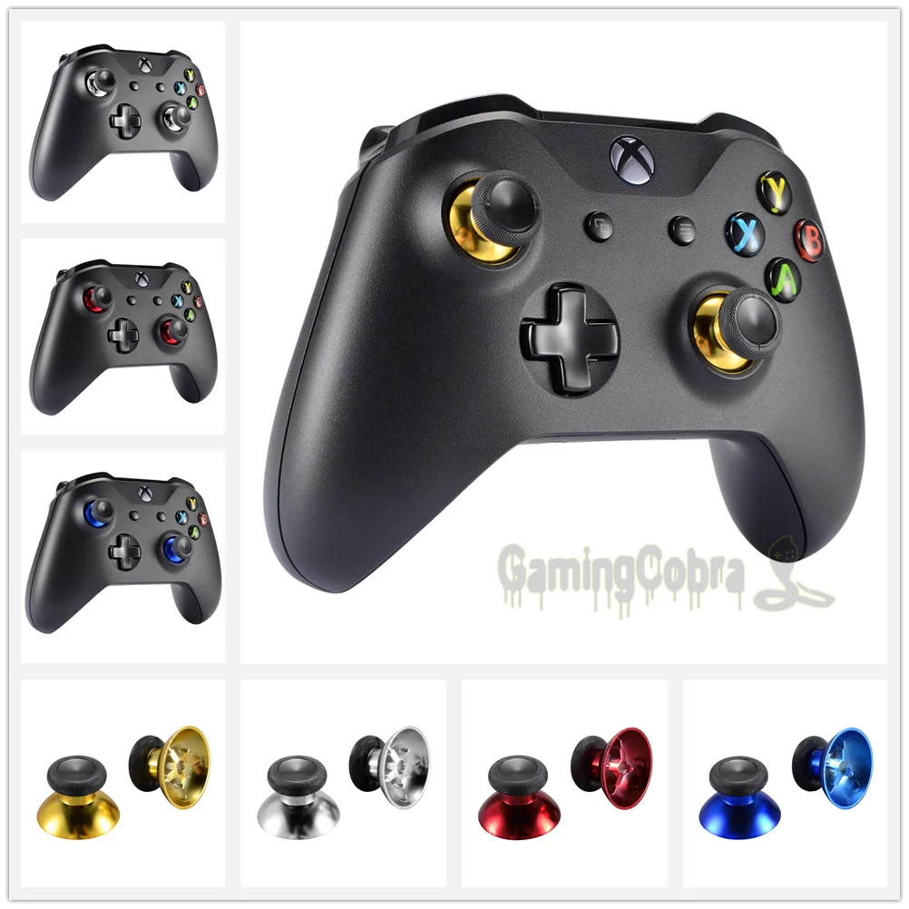 2 шт. хромированные аналоговые колпачки Thumbsticks для Xbox One X S Elite Стандартный