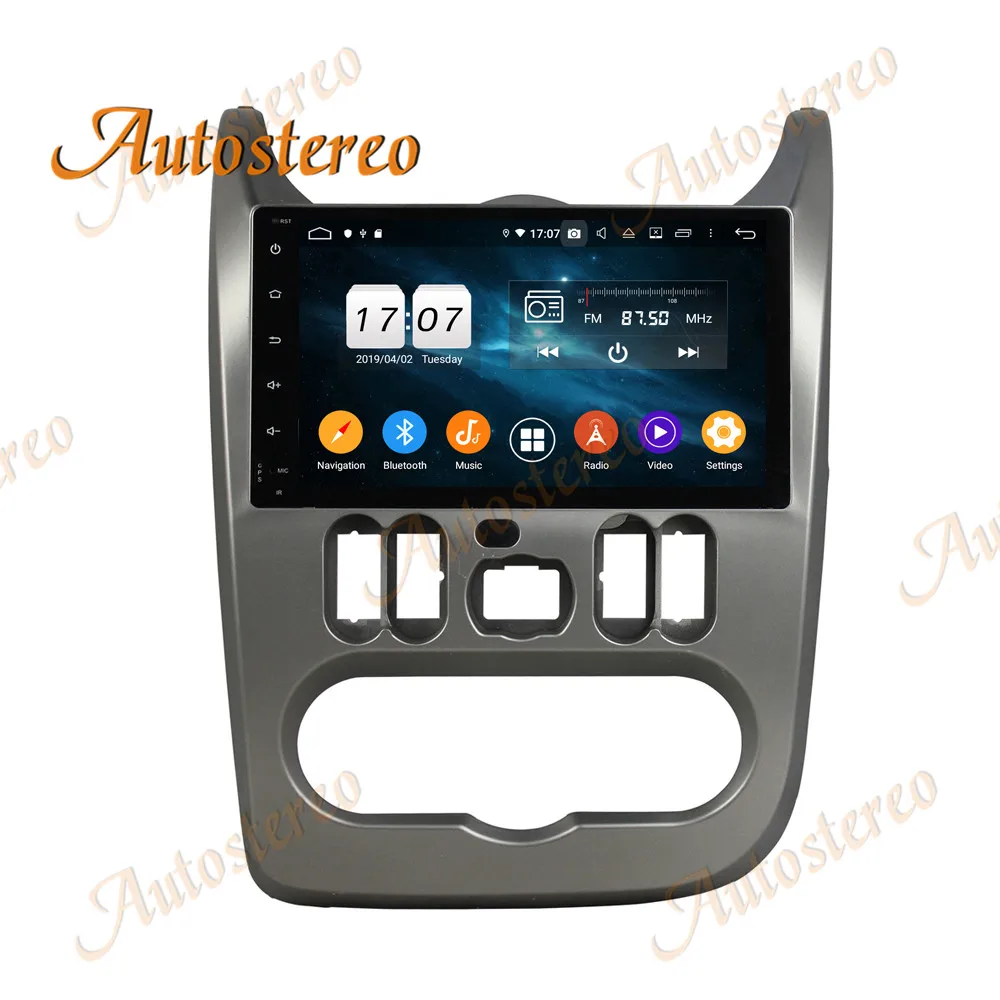 Автомобильный без DVD-плеера Android 9 8 Core GPS-навигация для Renault Duster 2015-2016 стерео