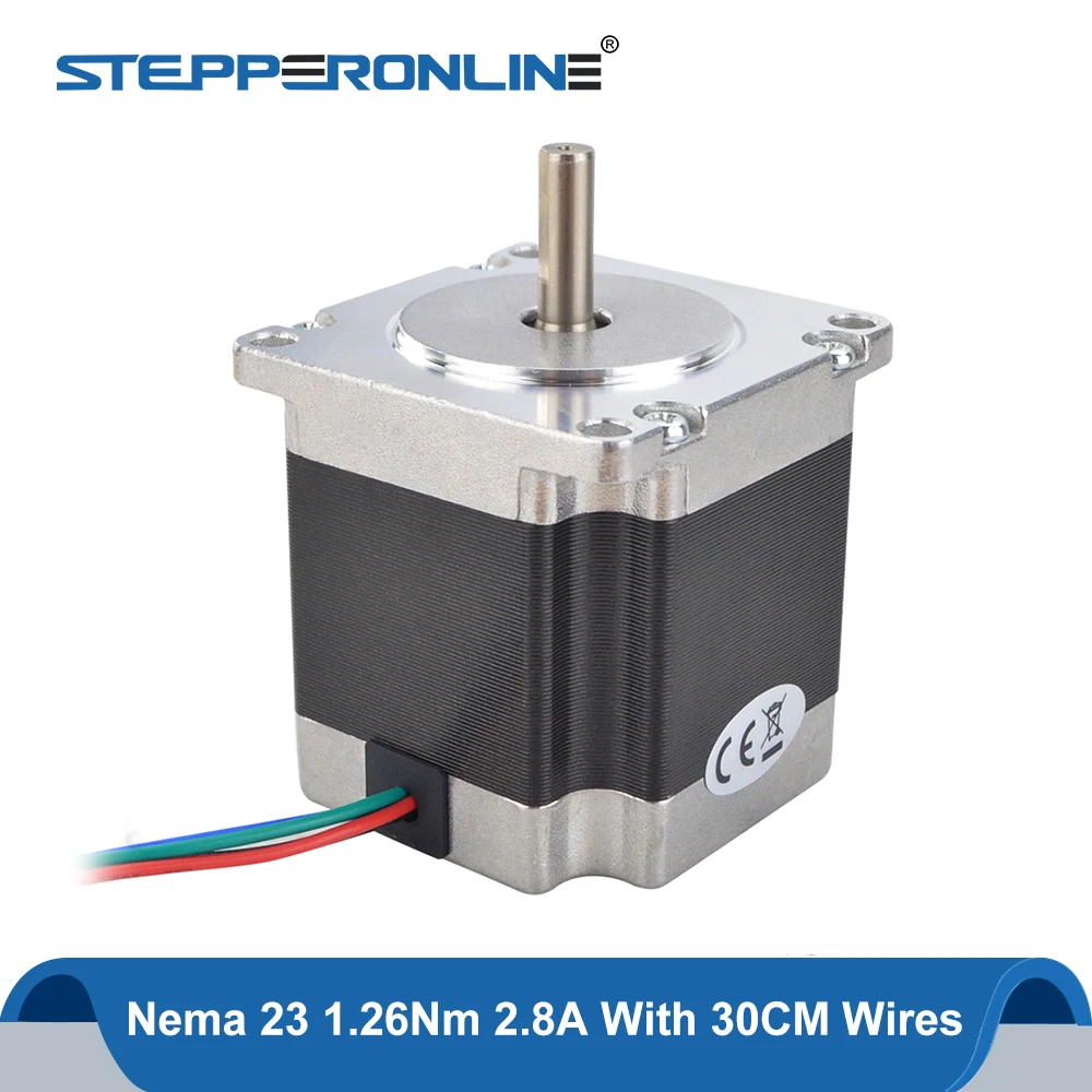 Шаговый двигатель Nema 23 23HS5628 178 04 нм (6 35 унций. Дюйм) 57 мотор а мм вал 4 провода для