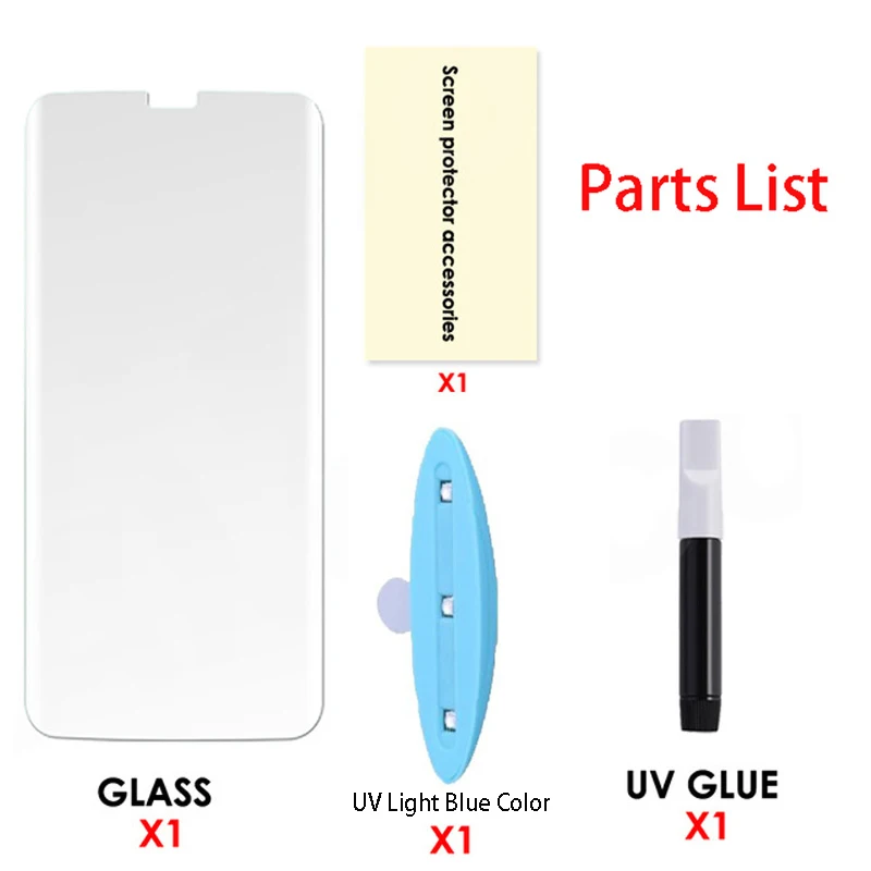 

UV Liquid Full Glue Tempered Glass For Huawei P40 P30 P20 Mate 30 20 Pro lite For Huawei Honor 30 P40 Pro Plus screen protector