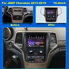 Автомобильный мультимедийный плеер, 8 ГБ + 128 ГБ, 10,4 дюйма, видео для JEEP Grand Cherokee 2013-2019, автомобильный стерео GPS-навигатор, беспроводной CarPlay