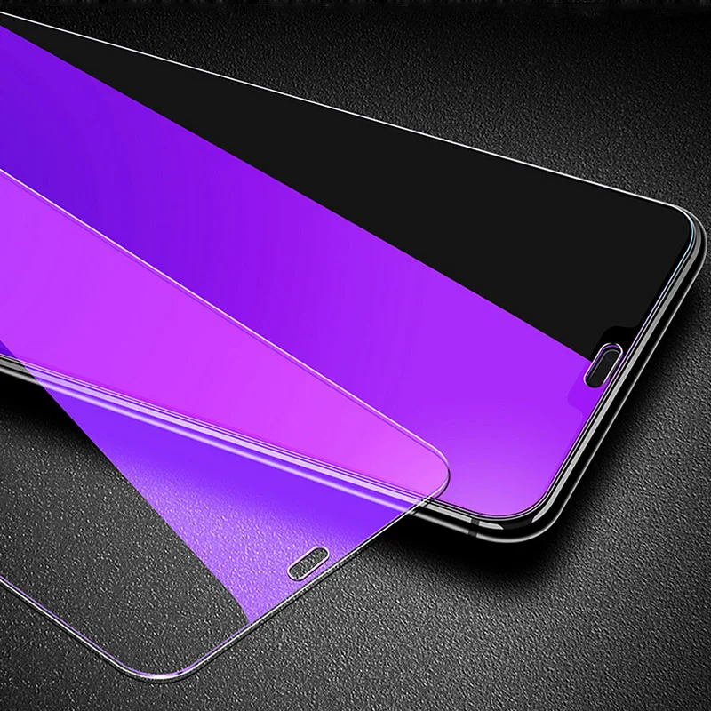 Анти-синий луч фиолетовый светильник из закаленного стекла для huawei Honor 8A 8C 7X 8X 6X 7C