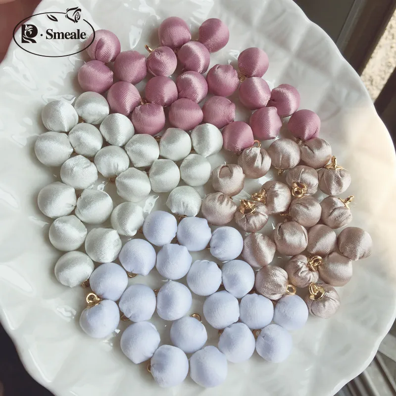 Round Shape Satin Cloth Buckle Colorful High-quality Metal Buttons Wedding Dress Back Chest Decoration RS2769 | Дом и сад