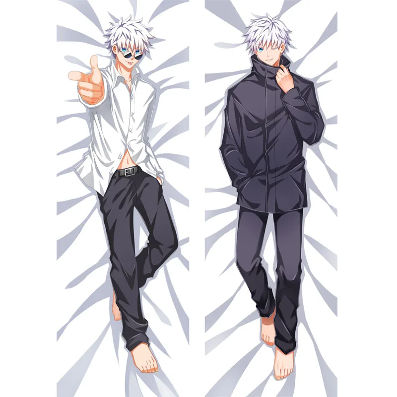 

Japan Anime Jujutsu Kaisen Gojo Satoru Dakimakura Huggable Cosplay Body Man Male Bed Pillow Case Cover DIY Custom Pillowcase