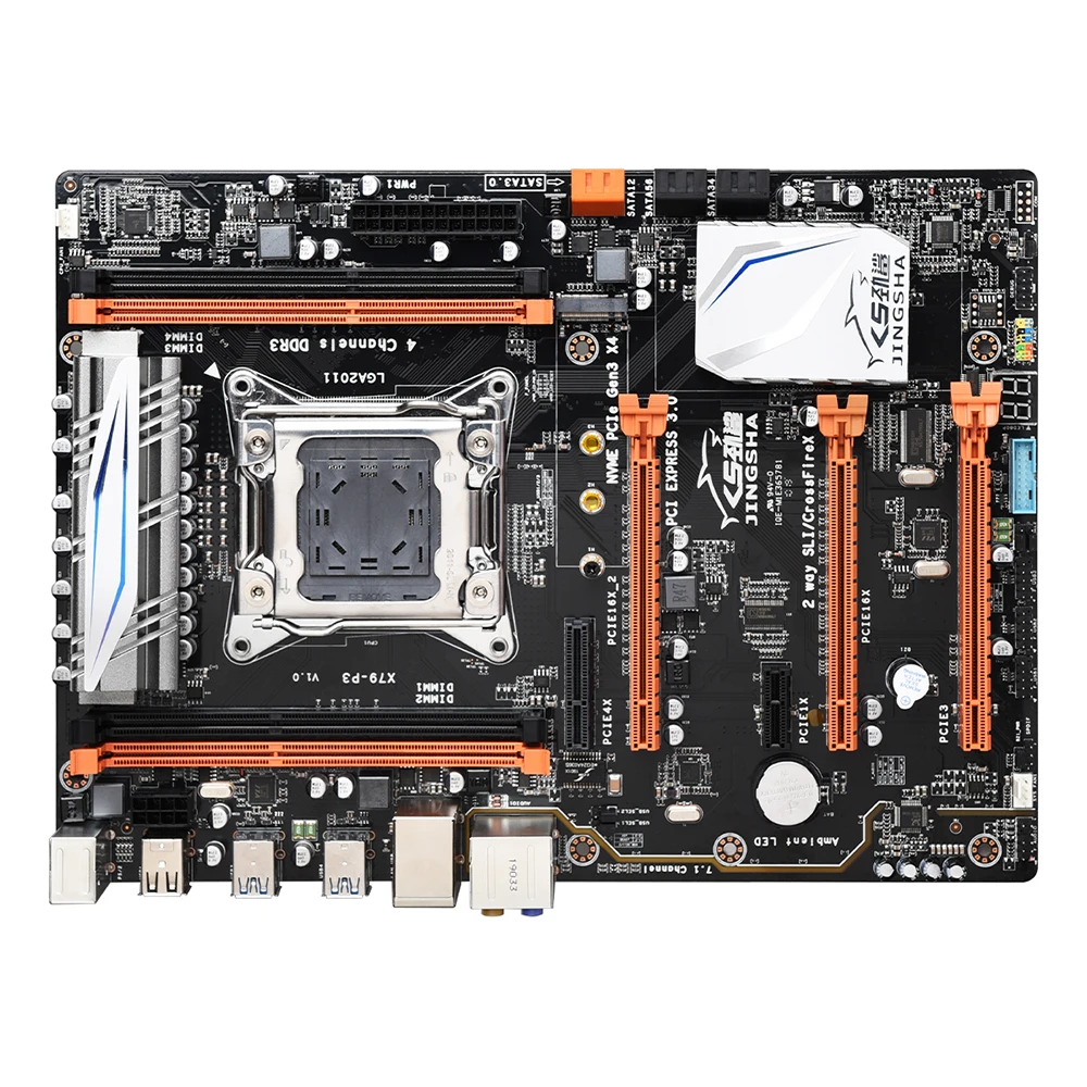 Набор материнской платы JINGSHA X79P3 LGA 2011 четыре канала с E5 2689 2 6 ГГц 8 ядер 16 потоков