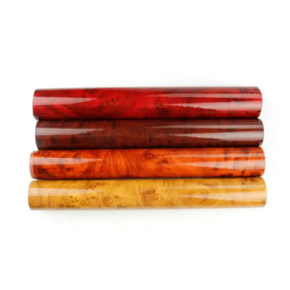 

High Glossy Wood Grain Car Interior DIY Vinyl Sticker Decal Wrap Film Size 100*30CM (39"x12") For Auto Interior/Exterior Car S