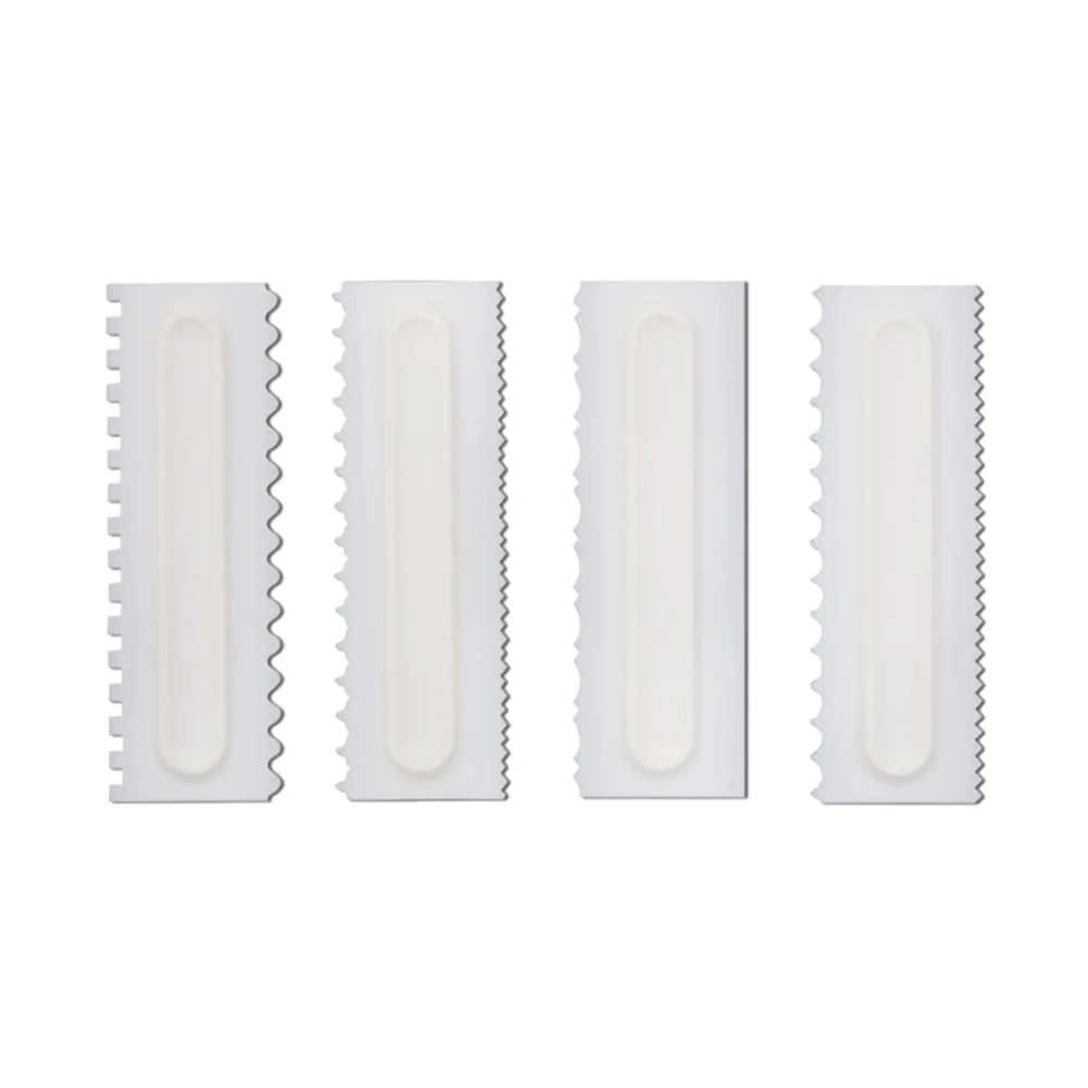 4 шт. украшения торта гребень торт скребок гладкой крем для выпечки ГРЕБЕНКА