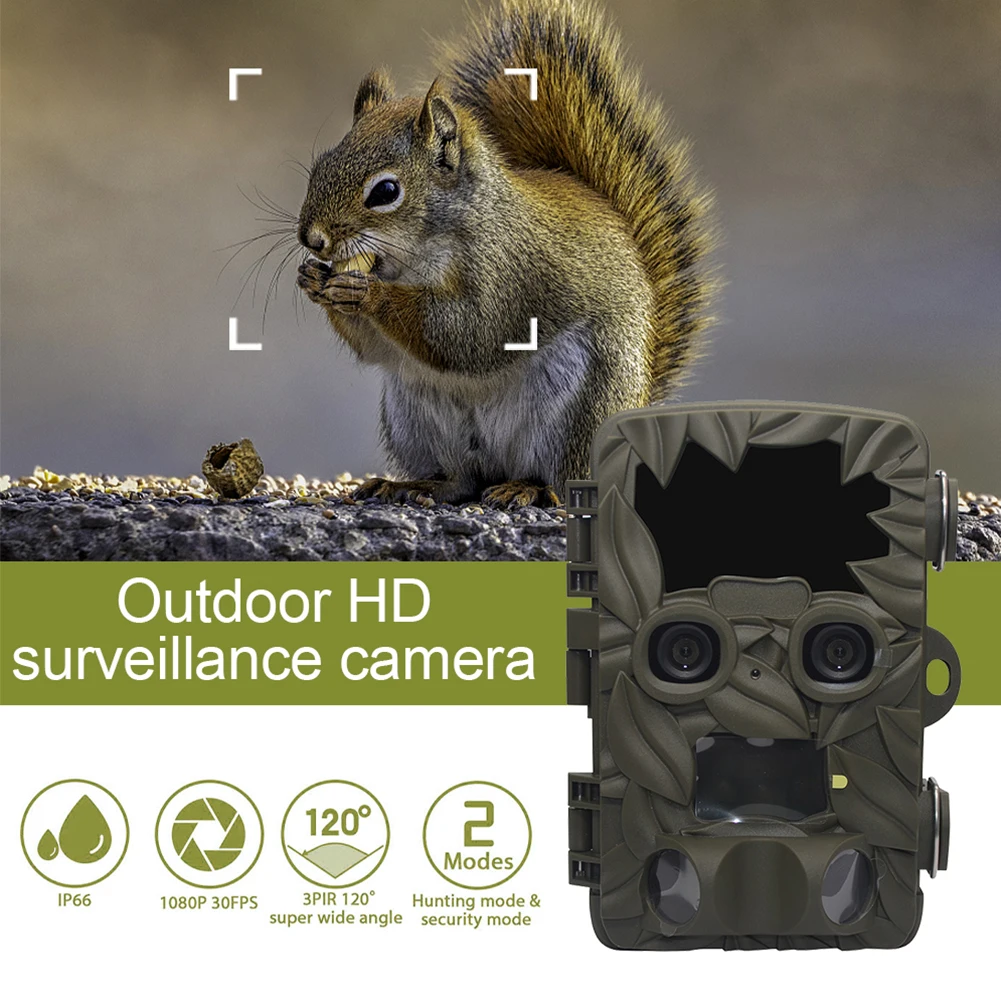 

H8201 внедорожная камера с двойным объективом 4K 20 МП широкий угол обзора 170 градусов ночное видение Водонепроницаемая камера для дикой природ...