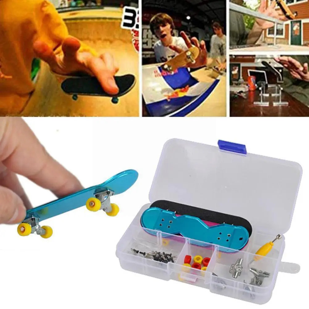 Мини-набор из сплава, модель, Самоустанавливающаяся, новинка, игрушка для активности, набор для пальцев, интерактивный скейтборд, сенсорный ...
