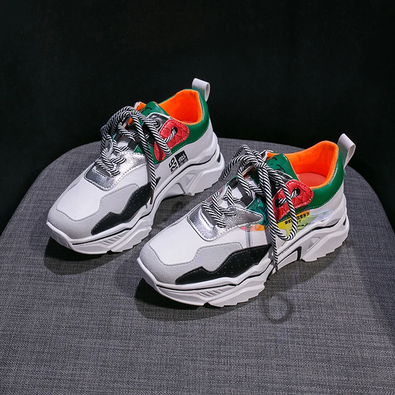 Dad Shoes Woman 2019 Ladies Wild Sneakers Women Breathable Mesh Platform Comfort Casual Chunky Basket Femme | Обувь