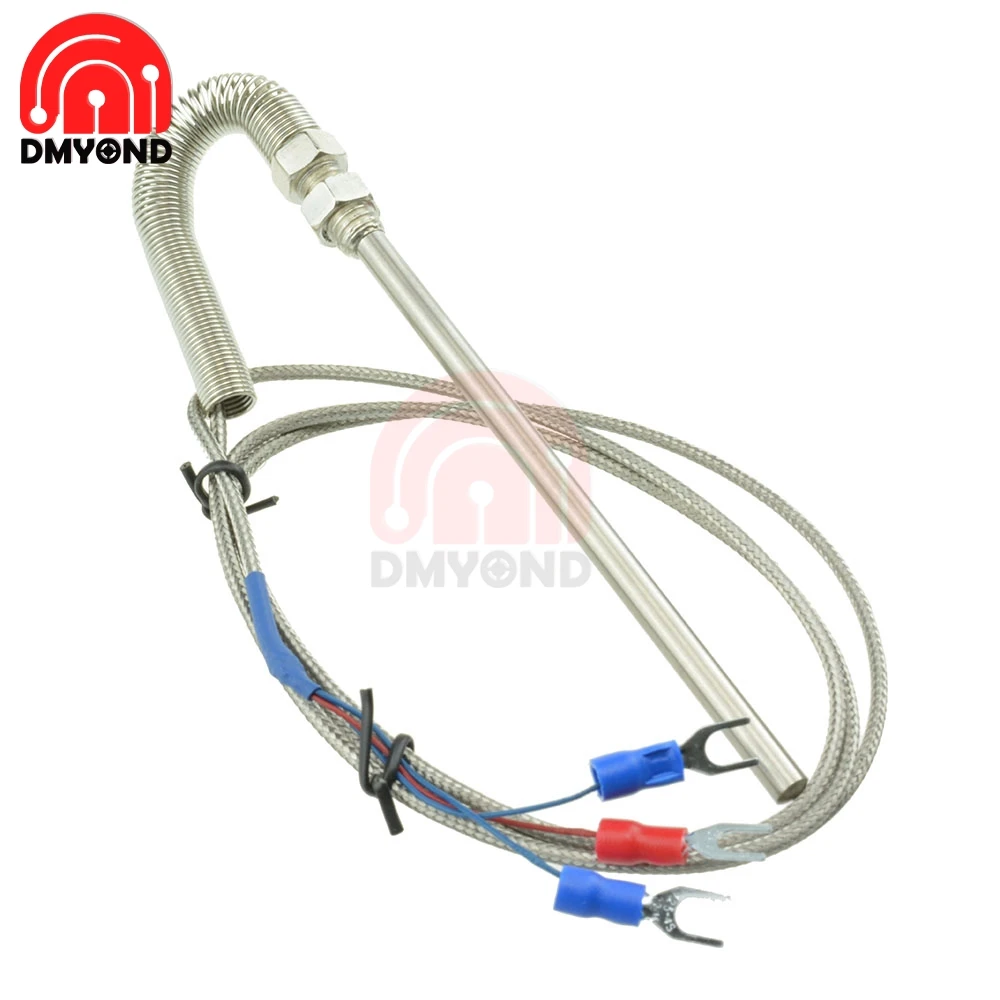 10cm Stainless Steel Shield Probe Tube RTD PT100 Temperature Sensor with 3 Cable Wires for Controller | Инструменты