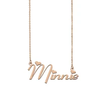 minnie name necklace custom name necklace for women girls best friends birthday wedding christmas mother days gift