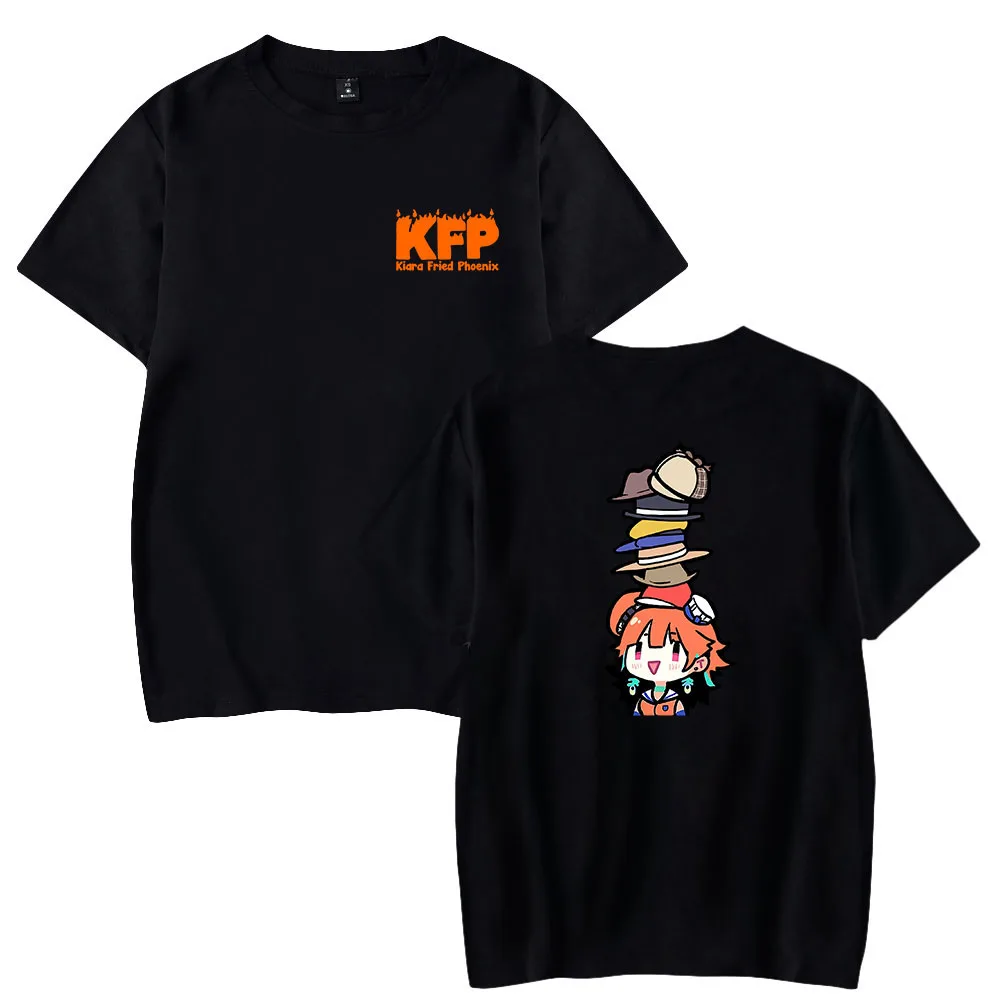 

HOLOLIVE Vtuber Takanashi Kiara Print Spring Summer Holiday Street Graffiti Style Casual T-shirt Streetwear Style