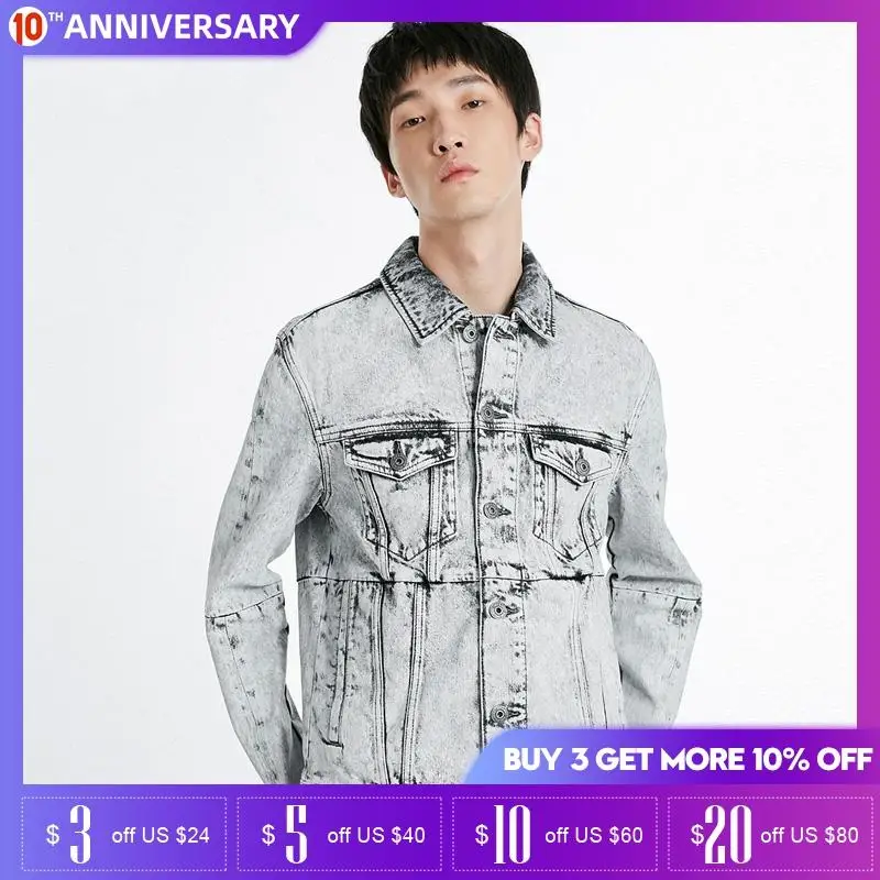 Мужская джинсовая куртка в стиле ретро jack Jones новинка 218357523|Мужские куртки| |