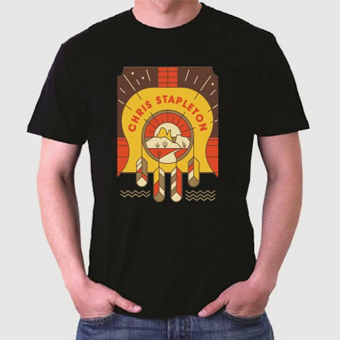 Chris Stapleton Tour логотип кантри музыка мужские черные топы Футболка размеры от S до 3XL