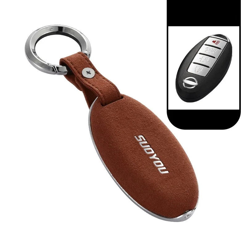 Чехол для автомобильного ключа чехол из натуральной кожи с оцинкованным сплавом