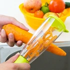 Прочный ультраострый инструмент для чистки фруктов, овощей с контейнером, многофункциональный нож для чистки овощей, кухонные инструменты