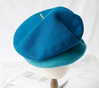 202009 2508938 golden tail thick wool high quality leisure street beret hat men women leisure painter hat