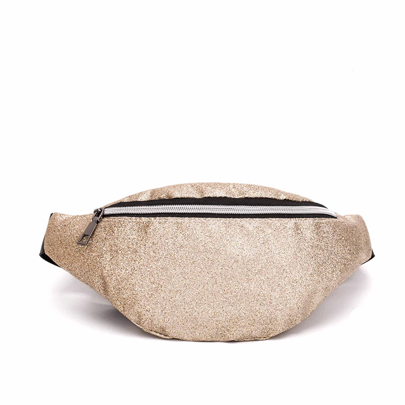 Поясная сумка с лазерными блестками для женщин поясная бега на молнии денег