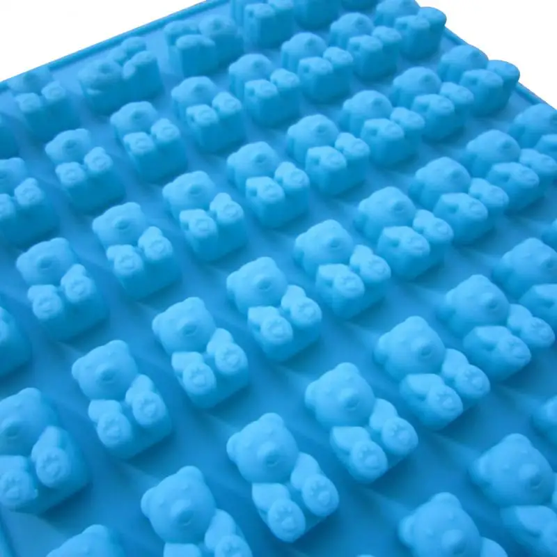 1 шт. многоразовые мультфильм силиконовая форма Медведь легко чистить шоколадные