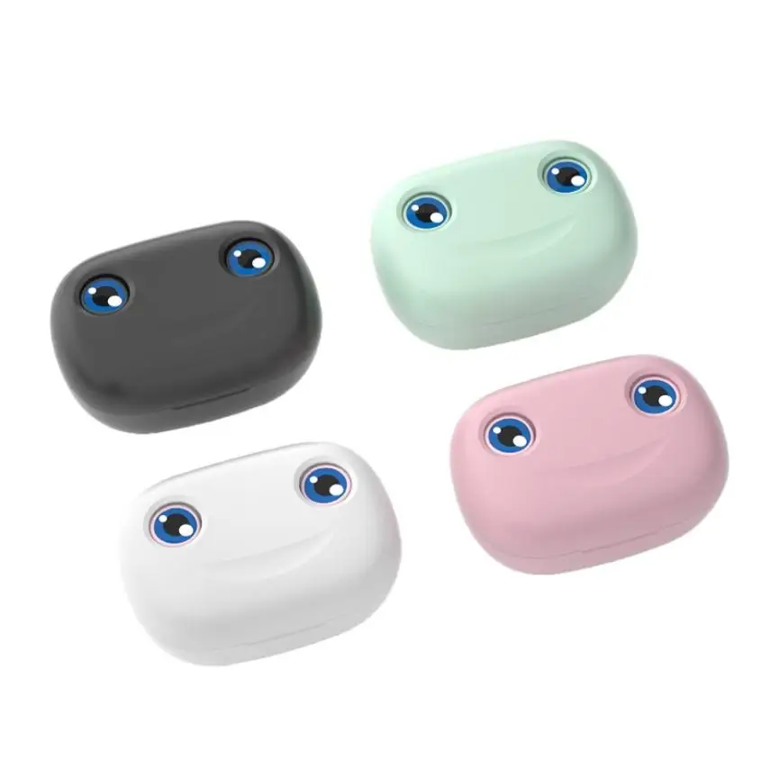 5.1 Touch Control Bluetooth Headset HD Calls Smile Face Light Mini Earpieces Fanny Waterproof Earphone for Samsung iOS