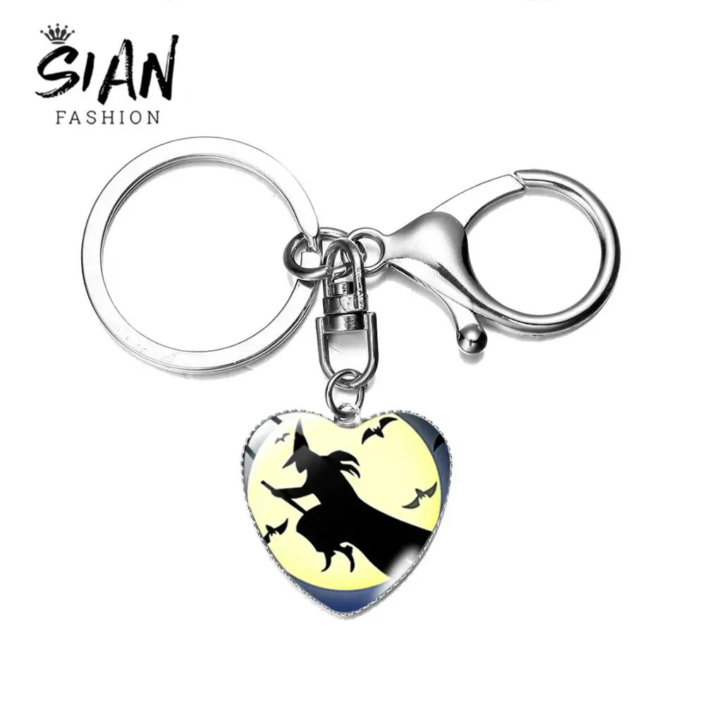 Милый брелок со сказочной ведьмой в стиле летающей метлы из сериала Хэллоуин