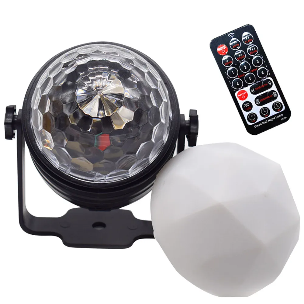 Лазерный вращающийся Звездный Ночной светильник мини USB RGB диско шар|Эффект