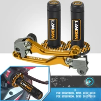 universal motorcycle rubber handlebar grips pit bike cafe racer brake clutch levers for husqvarna tc65 tc85 tc 65 tc85 2017 2018