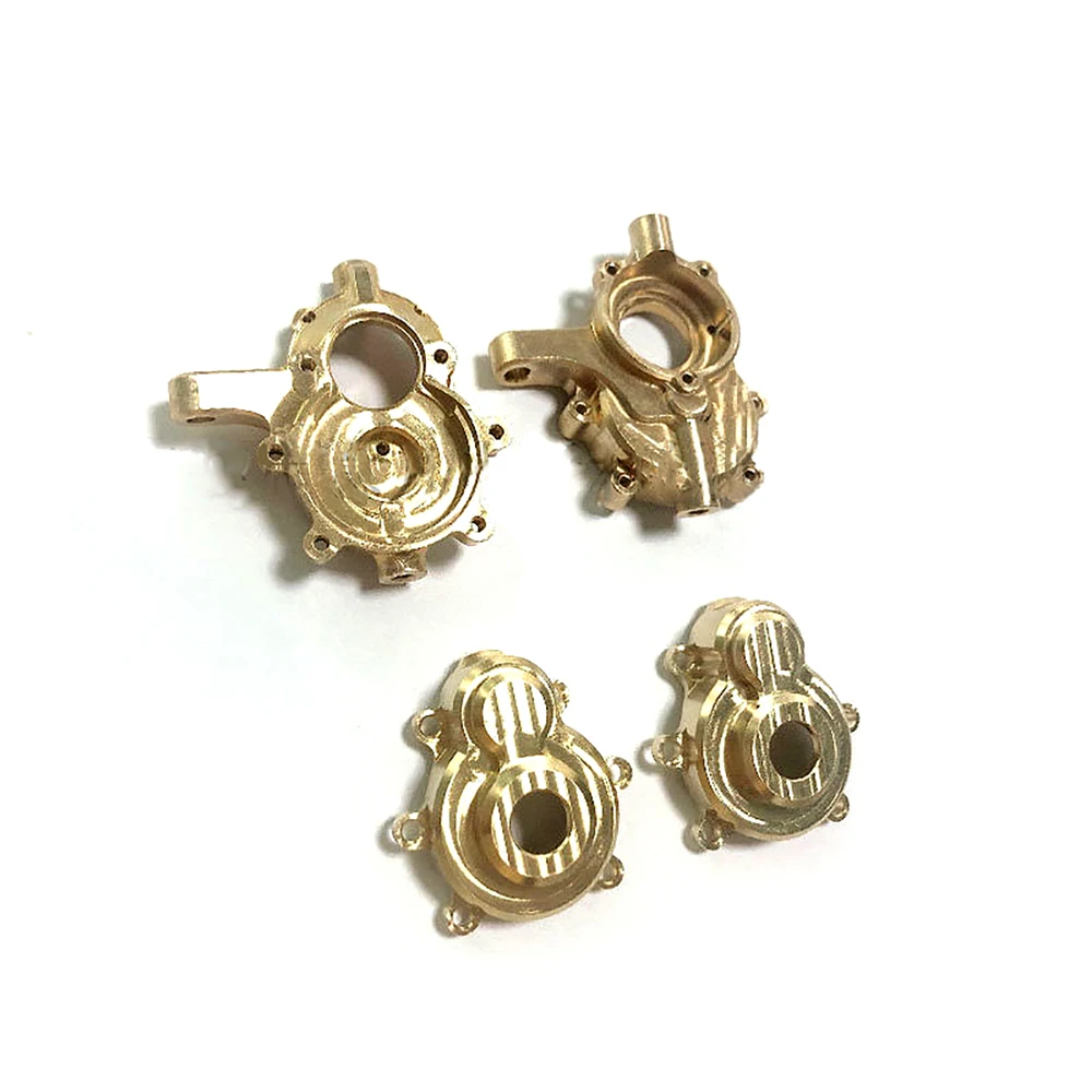 

Brass Steering Knuckle Bottom Cover Counterweight Set for REDCAT GEN8 RC Car Parts