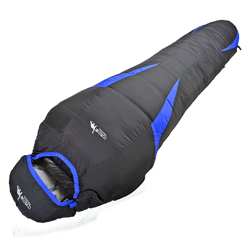 Сверхлегкий пуховой спальный мешок водонепроницаемый для отдыха на открытом