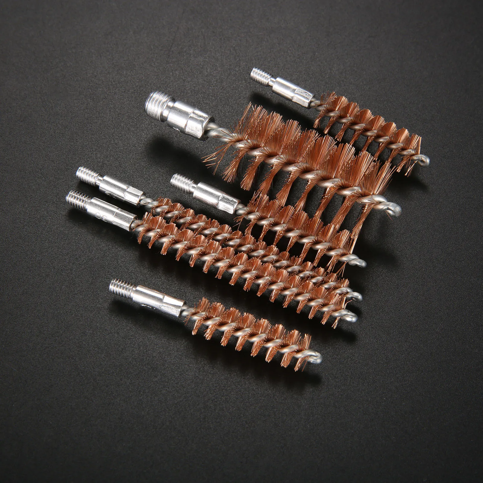 5 шт. 9 мм 7 62 56 мм. 38/.30/.22/.45cal 12GA 40GA Фосфористая бронзовая Щетка Для Чистки отверстия