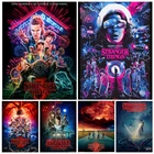 5d алмазная живопись очень странные дела, сезон сериалов, художественный постер, полный квадратный Круглый Набор для вышивки крестиком, подарок для декора комнаты