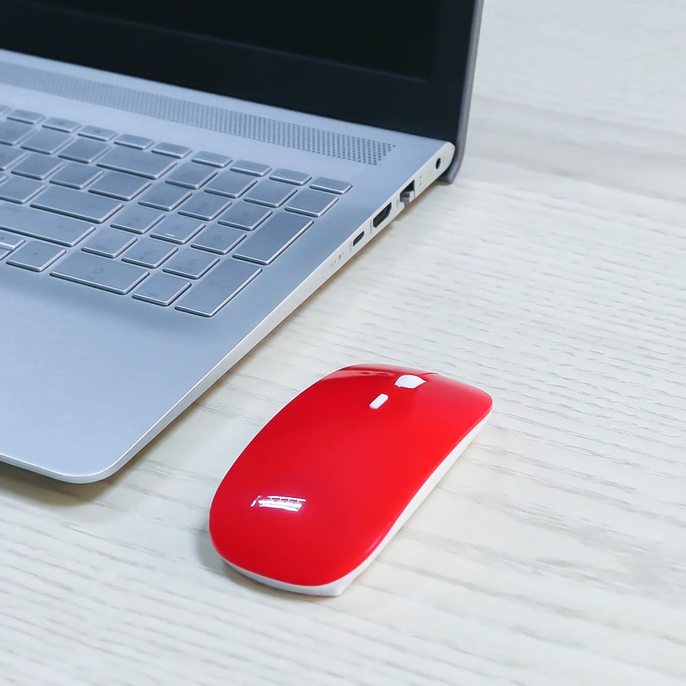 Оптическая USB Беспроводная мышь 2 4 ГГц приемник портативная Супер тонкая игровая