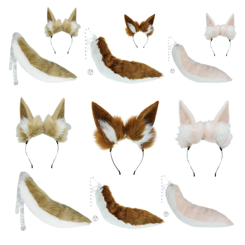 

28TF Новинка обруч для головы/плюшевый хвост мягкий пушистый костюм лолиты платье Смешные сувениры Вечерние