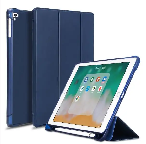 Мягкий силиконовый смарт-чехол с держателем для карандашей Ipad Pro 9 7 Air 2 / Tablet Cover IPad
