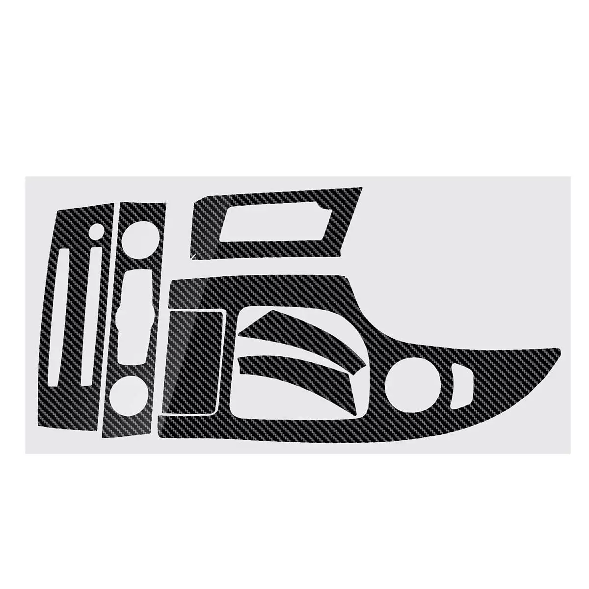 

Glossy/Matte Reflective Carbon Fiber Interior Sticker Decal Trim For BMW 5-Series E60 2003-2010 RHD Right Hand Driving Only