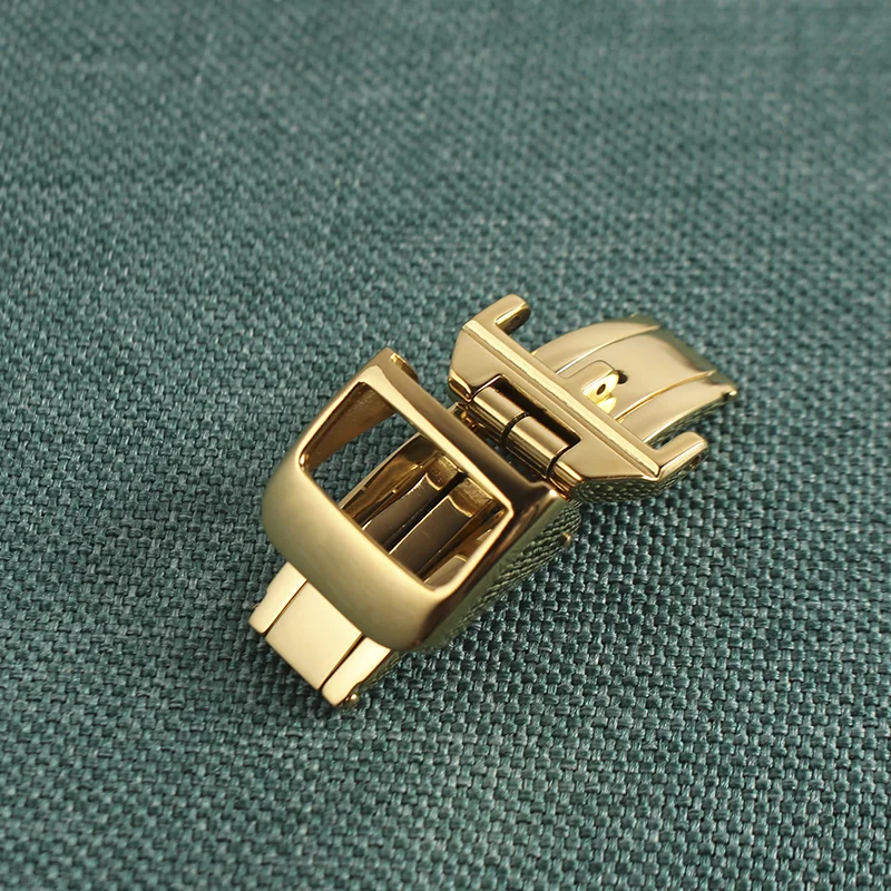 Цвет серебристый золотой для JAEGER LeCOULTRE часы развертывания застежка бабочка