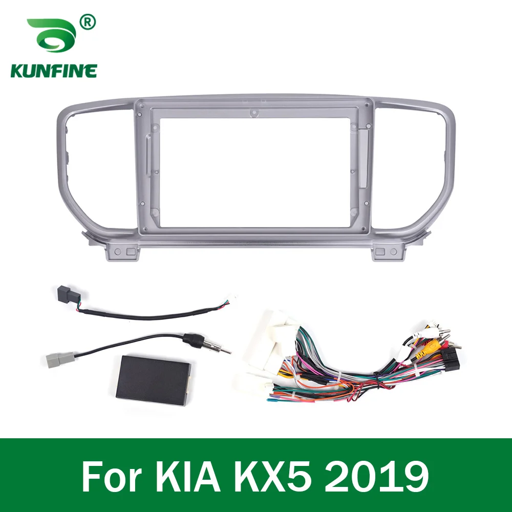 

Car GPS Navigation Stereo For KIA KX5 2019 Radio Fascias Panel Frame Fit 2Din 9 inch In Dash headunit screen