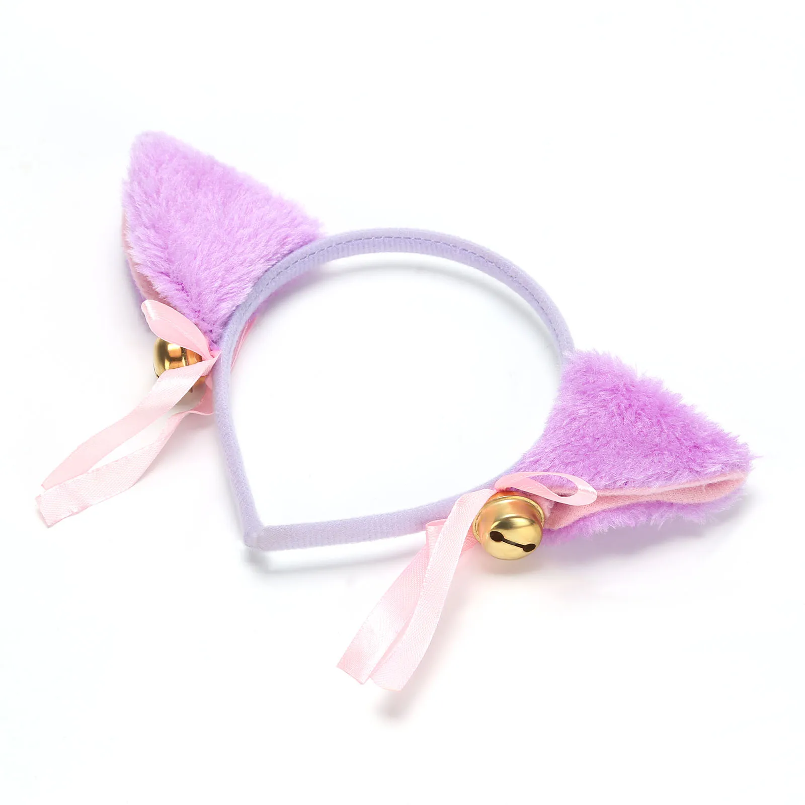 

Pink Masquerade Christmas Cat Ears Cosplay Cat Ear Anime Party Costume Bow Tie Bell Headwear Kawaii Beautiful Headband Anime