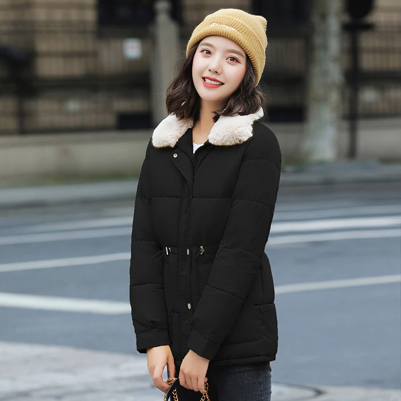 

Fy8912-1 Fad autumn winter new women Vogue casual warm jacket female bisic coats Lady overcoat woman parka winter parka