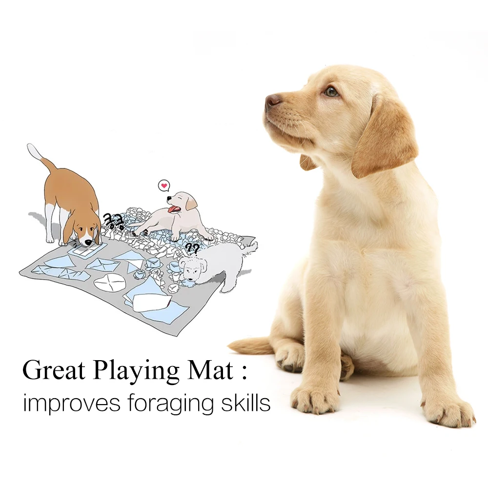 Pet Dog Mats Cat Sofa Bed Handmade Play Mat Snuffle Training Feeding Foraging Nose Work Blanket Washable Toy | Дом и сад