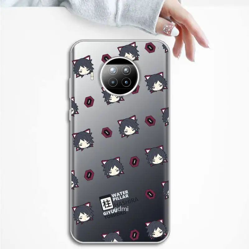 

Demon Slayer Kimetsu No Yaiba Phone Case Transparent for Xiaomi Redmi note 10 t 8 9 pro lite 11