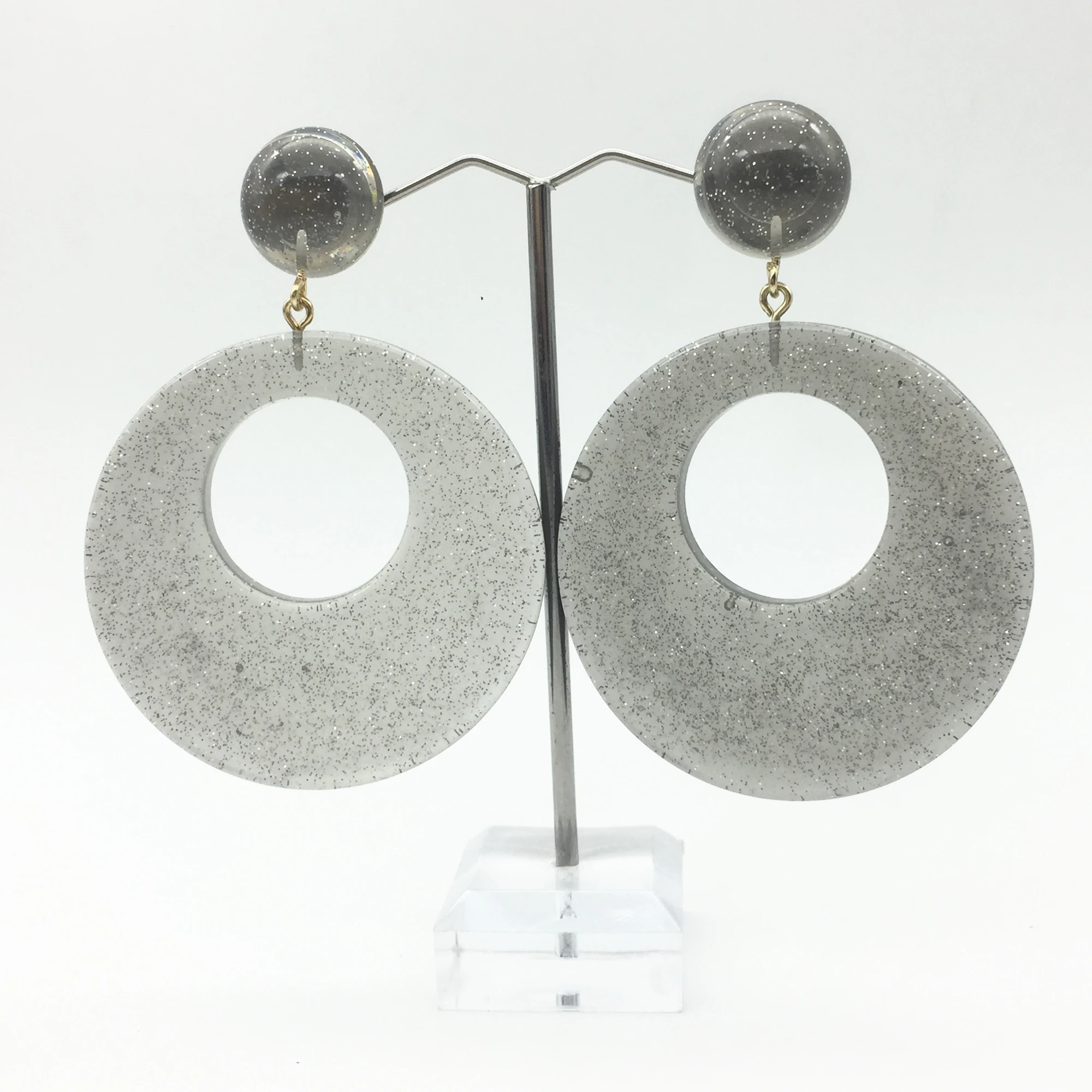 Трендовые преувеличенные длинные большие овальные серьги капли для женщин