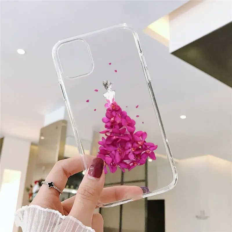 

Imaginative Illustrations Phone Case Transparent for iPhone 6 7 8 11 12 s mini pro X XS XR MAX Plus SE cover funda