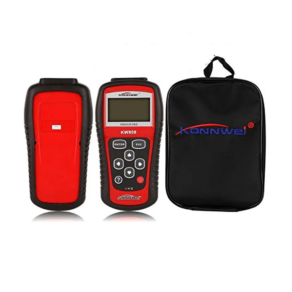 Konnwei KW808 автомобильный код неисправности OBD2 диагностический сканер EOBD MIL сброс ридер США автомобильные аксессуары многоязычный KW808 автоматический сканер